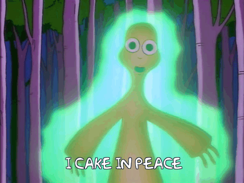 GIF of Mr Burns from the Simpsons being mistaken as an alien